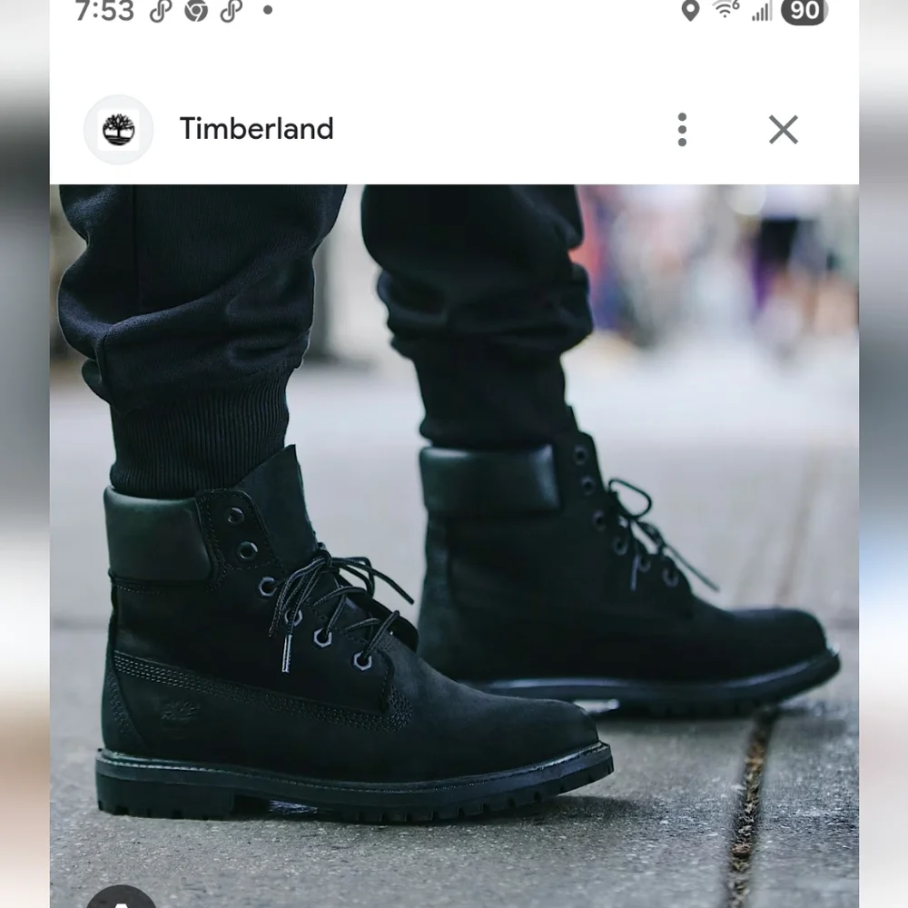 Timberland Wome Black Waterproof  Boots 6